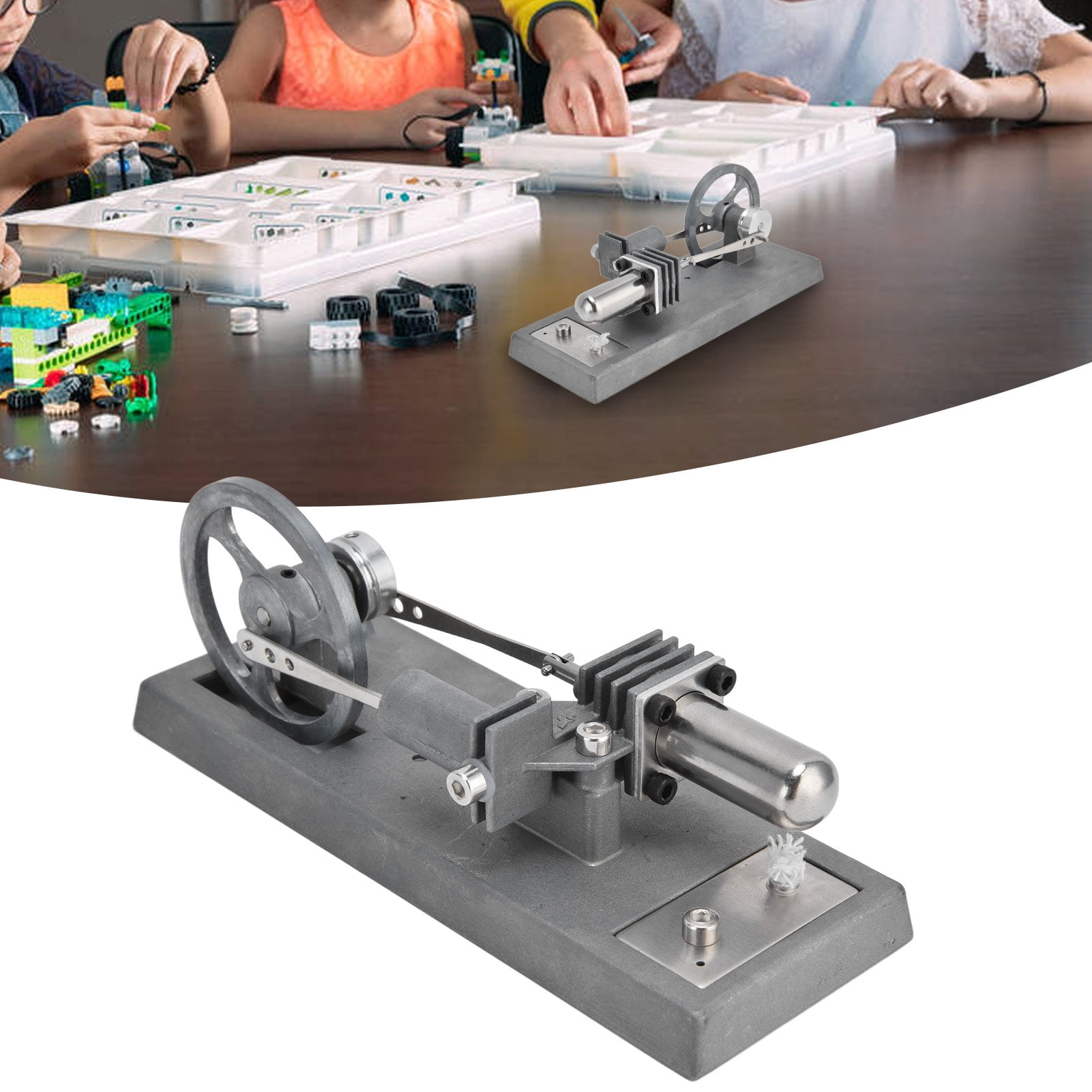 Tbest Kit de jouet de moteur Stirling Modèle de moteur de moteur