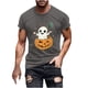 thumbnail image 2 of Blusas y camisas de manga corta y cuello redondo para hombre. Blusas/camisetas de manga corta con cuello redondo y estampado de Halloween para hombre. Blusa para hombre., 2 of 5