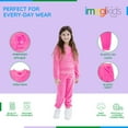 thumbnail image 2 of Barbie Velour Sweatshirt and Jogger Pants Outfit Set Toddler to Big Kid, 2 of 5