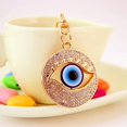 thumbnail image 3 of Llavero creativo con colgante de ojo de diablo de pavo y diamante, llavero con ojo, 3 of 5