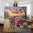 thumbnail image 2 of Be My Valentine's Mastiff Truck Full of Love Flower Balloon Quilt Blanket Mastiffs Dog Lover Gifts Idea Cozy Comforter Throw Blanket - 02029, 2 of 5