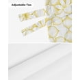 thumbnail image 7 of Tie Up Valance Curtain for Kitchen, Yellow Flower Floral Pattern Rod Pocket Short Curtains Adjustable Tie-Up Shade Valances, Modern Abstract Art Window Treatment for Bathroom Living Room Bedroom, 7 of 7