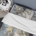 thumbnail image 4 of Designart "Unbounded Creativity Beige and Grey III" Abstract Painting Bedding Covert Set - Modern Beige Abstract Bed Set With 2 Shams, 4 of 6