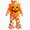 R635-Orange, variant on NOLDARES 3 Piece Newborn Baby Girl Clothes Ruffle Romper Pants Headband Set Long Sleeve Fall Winter Outfits,Orange,12-18 M