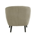 thumbnail image 6 of Weston Home Rhyl Mid-Century Modern Channel-Tufted Accent ChairTaupe, 6 of 8