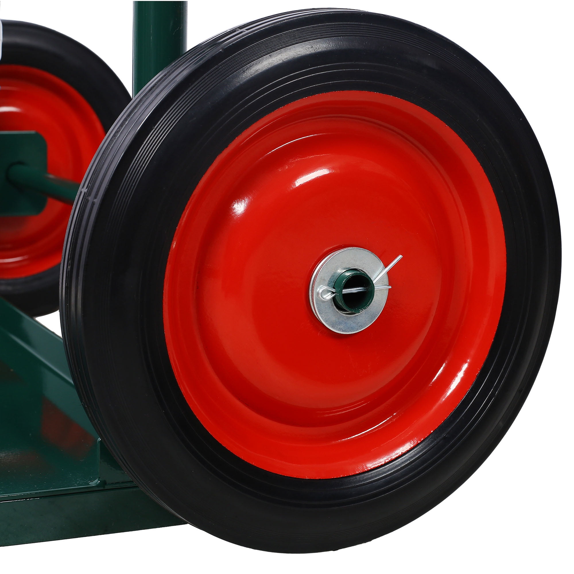 Heavy Duty Cylinder Cart With 440 Lbs Capacity, Compact Dual Oxygen Tank Hand Truck, 10 Inch Solid Rubber Wheels, Durable Metal Design For Secure Gas Cylinder Storage And Mobility