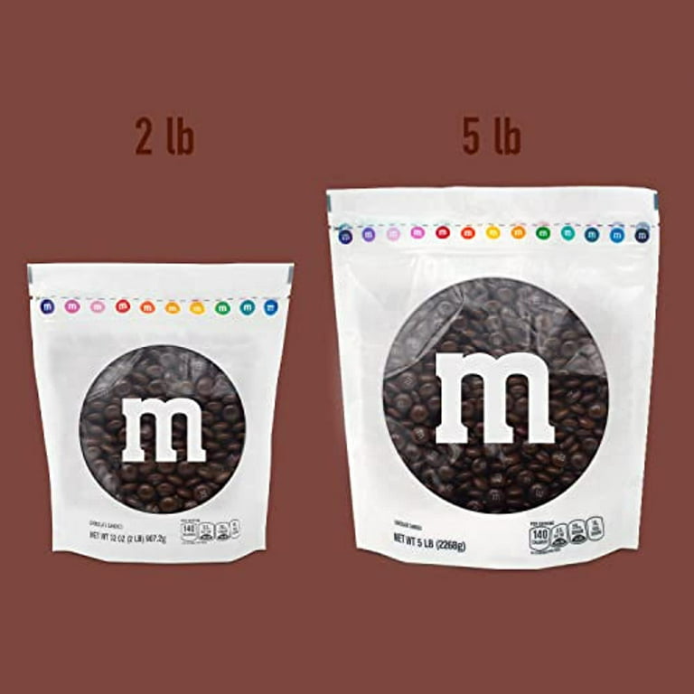 Brown Milk Chocolate M&M's Candy (5 Pound Bag)