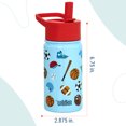 thumbnail image 6 of Wildkin Kids 14 oz Steel Bottle (Game On), 6 of 6