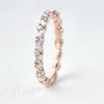 thumbnail image 2 of JEWELSBYASAILOR Moissanite Enagagement Band / 4x2 Marquise - 2mm Round Moissanite / Full - Eternity Bridal Band / Personalized Gift For Women, 2 of 4