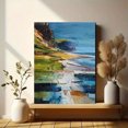 thumbnail image 6 of Coastal Impasto Textured Oil Painting, Ideal for Living Room, Bedroom, Office, Hotel Home Decor, 6 of 8