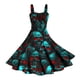 thumbnail image 3 of WILLBEST Vestidos con Curvas para Mujer Vestido de Mujer con Estampado sin Mangas con Tirantes En La Cintura y Falda con Vuelo con Personalidad E Grande​​, 3 of 3