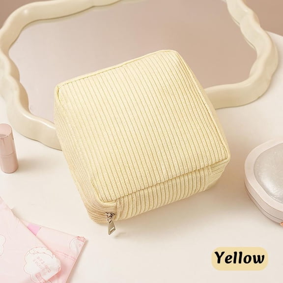 Outoloxit Discreet Sanitary Napkin Pouch - Portable Water-Resistant Menstrual Pad Holder for Women & Girls, Reusable Travel & School Organizer, 5X5X1.5 Inch