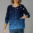 thumbnail image 3 of Valentine's Day Trendy Scrub Jackets for Women Snap Front Cute Love Heart Graphic Long Sleeve Scrubs Jacket Working Uniforms with Pockets 2026, 3 of 5