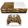 thumbnail image 1 of MightySkins Skin de Fibra de Carbono para Microsoft Xbox One S – Mosaico Dorado | Acabado protector y duradero de fibra de carbono texturizado | Fácil de aplicar, quitar y cambiar estilos | Hecho en l, 1 of 1
