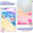 thumbnail image 5 of Rainbow Area Rugs for Girls Room 3x5 Feet, Fluffy Cute Colorful Princess Carpet for Kids Teens Nursery Toddler, Bedroom Hot Pink, 5 of 9