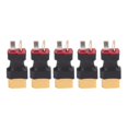 thumbnail image 1 of 5PCS XT60 to T Plug Connector Battery to Charger ESC Male Port Conversion Adapter for RC Car, 1 of 4