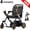 Gray, variant on PAISEEC Foldable Electric Transport Wheelchair with Rollator Walker Combo, AI Smart Safety, Airline Approved, 300 lb Limit