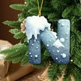 thumbnail image 6 of Kbndieu Initial Ornaments Christmas Tree Ornaments, Christmas Letter Ornaments for Christmas Tree Decorations, Christmas Hanging Decor N, 6 of 6