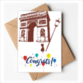 thumbnail image 1 of Arch Of Triumphal France Paris Landmark Wedding Cards Congratulations Greeting Envelopes, 1 of 3