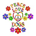 thumbnail image 2 of CafePress - Peace Love Dogs - Rectangle Magnet, 2"x3" Refrigerator Magnet, 2 of 3