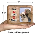 thumbnail image 3 of Expressly Yours! "Live, Love, Woof" Pet Lover Picture Frame Keepsake for Tabletop, Holds 3.5 x 2.5" Photo, 3 of 8