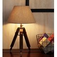 thumbnail image 1 of Nauticalmart Classic Designer Wood and Beige Color Tripod Table LAMP (Shade Not Included), 1 of 3