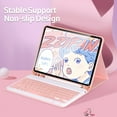 thumbnail image 3 of Amdohai Keyboard Case with 7 Color Backlight Detachable Bluetooth3.0 Keyboard Pen Slot Compatible with iPad Pro 11(2018/2020) Green, 3 of 9