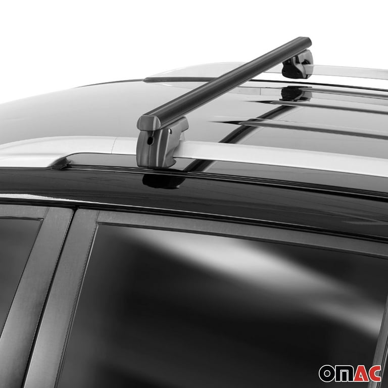 OMAC Roof Rack Cross Bars Set for Kia Sportage 2004 to 2010, Black 198  Pounds, 2 Pieces 