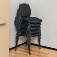 thumbnail image 3 of Patiojoy Set of 5 Conference Room Chairs Stackable Guest Chairs with Upholstered Back & Seat, 3 of 10