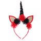 thumbnail image 2 of Cabeza de Cuerno de , Diadema para El Cabello para , Elegante, Accesorio de Cosplay Negro Soledad Diadema de unicornio para niñas, 2 of 10