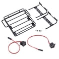 thumbnail image 2 of Iron RC Luggage Rack, Decoration 8 LEDs White Light Increase Storage Space RC Roof Rack  for RC Car Accessory, 2 of 7