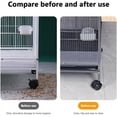 thumbnail image 3 of 4Pcs Transparent PVC Bird Cage Baffle,Bird Cage Seed Catcher,Parakeet Cage Accessories, Birdcage Cover Seed Guard for Parrot Parakeet Macaw Cages Large Large, 3 of 5