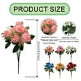 thumbnail image 3 of ERTZAE Artificial Hydrangea Flowers,Patio Hydrangea Bouquets,Living Space Floral Decor,7-Head Artificial Hydrangea & Eucalyptus Bouquet,Blue 14.6-Inch Faux Flowers for Wedding,Home Centerpiece, 3 of 9