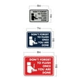 thumbnail image 5 of Classic Framed Don't forget to flush once you are done Sign (Black) - Large, 5 of 5