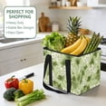 thumbnail image 4 of Collapsible Car Trunk Organizer with Handles 600D Oxford for Car Kitchen and Home Storage, White Flowers 13× 10.2×10.8inch, 4 of 6