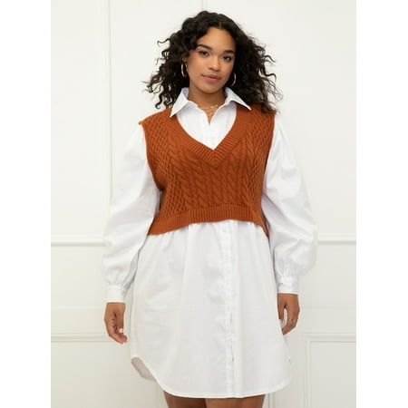 Eloquii Elements Women's Sweater Vest