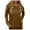 Brown, variant on FINALGANG Women Elegant Sweatshirts Solid Color Long Sleeve V-Neck Hooded Top Casual Shirt With Drawstring Skin Friendly Relaxed Fit Activewear
