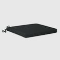 thumbnail image 3 of WestinTrends Solace Outdoor Patio Kitchen Dining Chair Square Seat Cushions Set of 4, 18" x 18", Black, 3 of 3