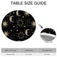 thumbnail image 6 of Black Sun Moon Star Pattern Round Fitted Tablecloth with Elastic Edge,Dining Table Cover Waterproof,Outdoor Round Tablecloth for Camping,Dining,Indoor and Outdoor, 6 of 7