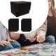 thumbnail image 2 of Caja de baraja de cartas coleccionables, caja de tarjetas deportivas de juguete portátil estándar Cuadros Negro Naranja, 2 of 8