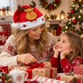 thumbnail image 3 of Leeye 3D Christmas Hats Santa Reindeer Bear Snowman Xmas Party Hat Holiday Costume for Adult 40cm 1pc, 3 of 5