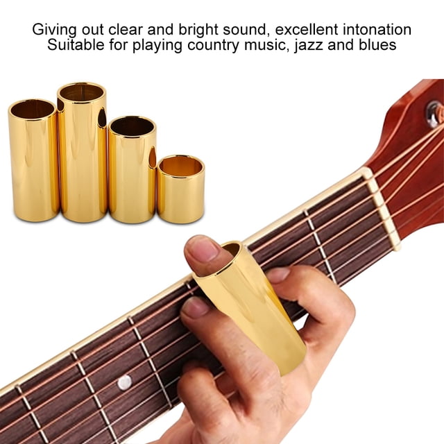 Guitar String Slide,4pcs/set Electric Guitar Metal Guitar String Slide Bar Slide Bar Enhanced Features