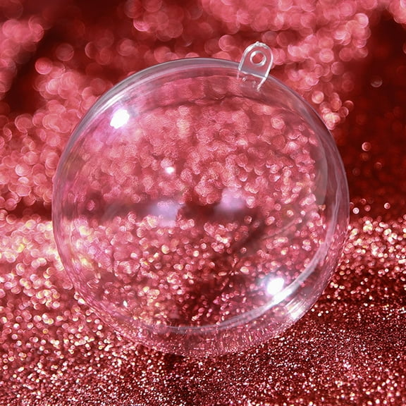 LABSERRON Plastic Christmas Ornaments Round Balls 12Pcs 5in