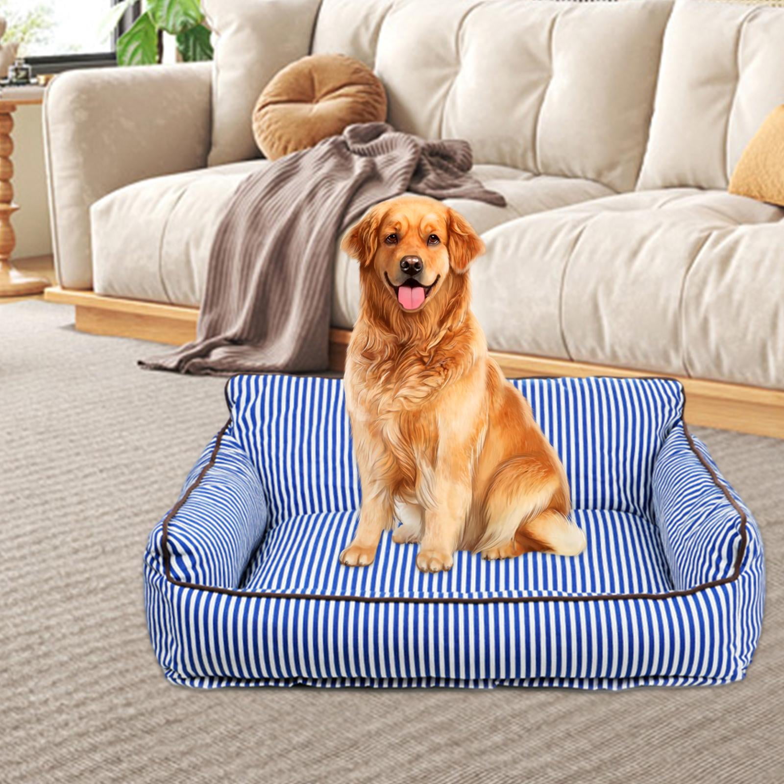 Bvdfgk Cat Sofa Bed Dog Couch Indoor Cats with Zipper Cat Furniture Cat Condo Pet Couch Blue 56cmx47cmx23cm