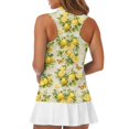 thumbnail image 5 of Whosucclay Lemon Butterfly Print Workout Tank Tops for Women for Ladies, Soft 1/4 Zipper Dry-Fit Ladies Shirts for Fitness Athletic Outdoor Golf, 5 of 8