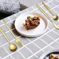 thumbnail image 2 of 24Pcs Stainless Steel Dinnerware Set Kitchen Cutlery Set Knife Fork Spoon Flatware Tableware Minimalist Silverware, 2 of 5