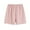 Pink, variant on Herrnalise Women's Striped Elastic Waist Shorts Slant Pocket Casual Summer Shorts Comfortable And Breathable Home Short Sleepwear