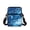 Blue Ocean Wave Print, variant on FUIALDOLG St. Patrick's Day Polyester Cross Body Bags with Double Zipper Pockets, Portable Phone Purse for Daily Travel and Shopping