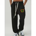 thumbnail image 5 of Plus Size Men‘s Casual Pants  Bear Cartoon Print Sweatpants With Drawstring Waist For Big And Tall Guys, 5 of 5