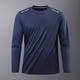 thumbnail image 1 of Ceisia Men's Ice Silk Sports T-shirt | Slim Long-Sleeve Crewneck Reflective-Accent Fitness Top Gift, 1 of 7